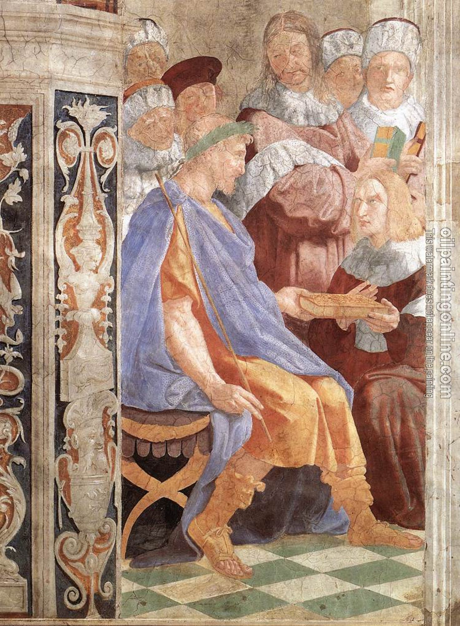 Raphael - Justinian Presenting the Pandects to Trebonianus